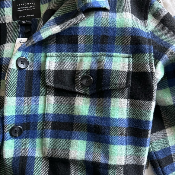 Sanctuary x Anthropologie Cora Plaid Shacket - Picture 5 of 7